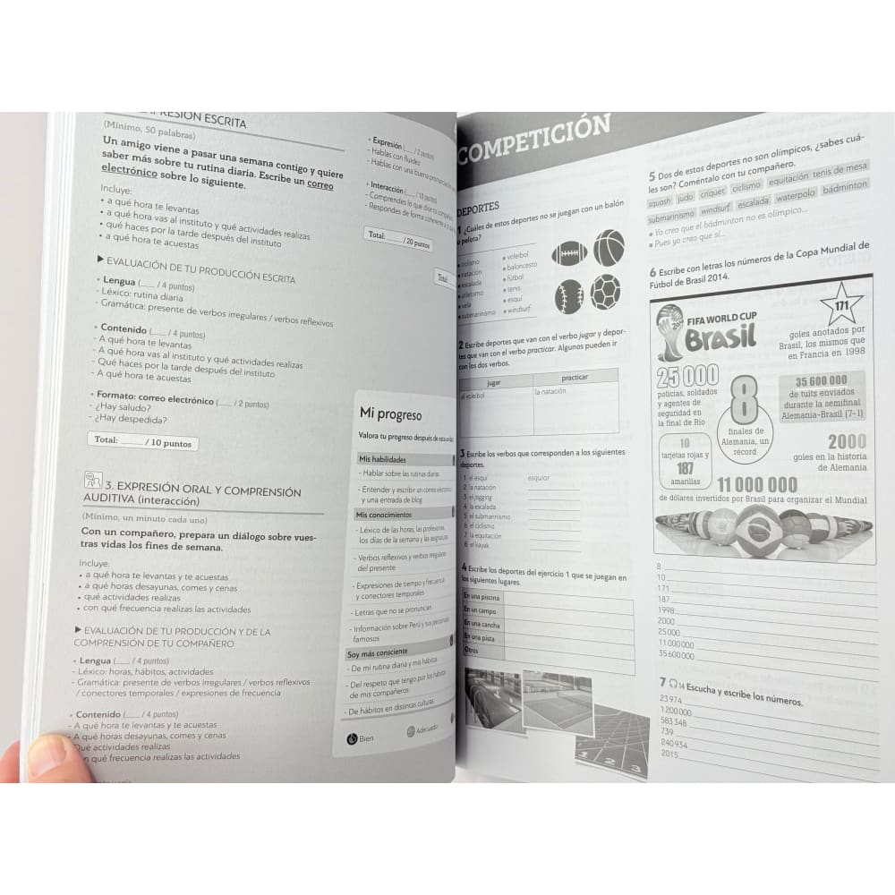 Nuevo diverso básico: cuaderno de ejercicios spanish language book. - print books printed media