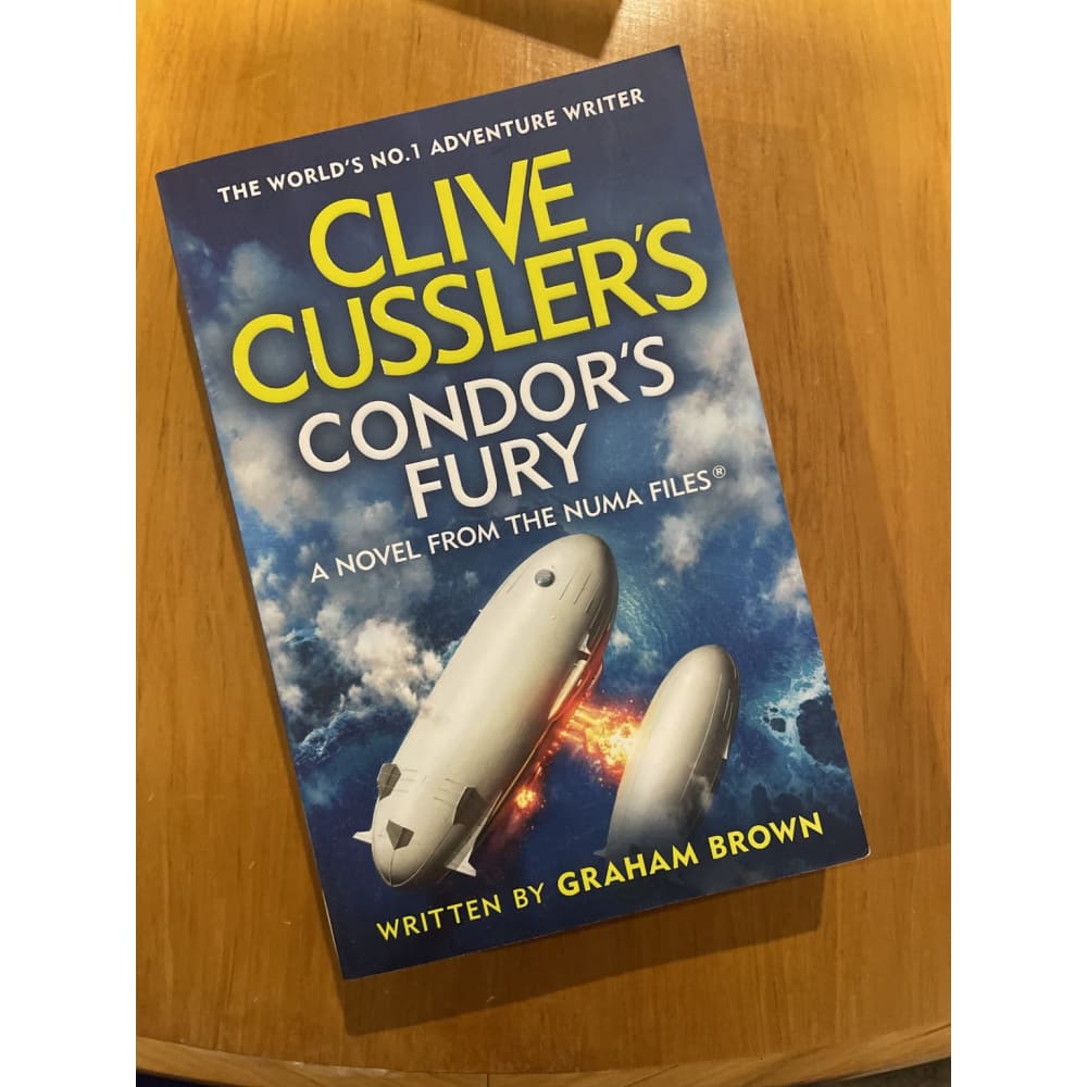 Condor’s fury - clive cussler - print books book - fiction - thriller printed media