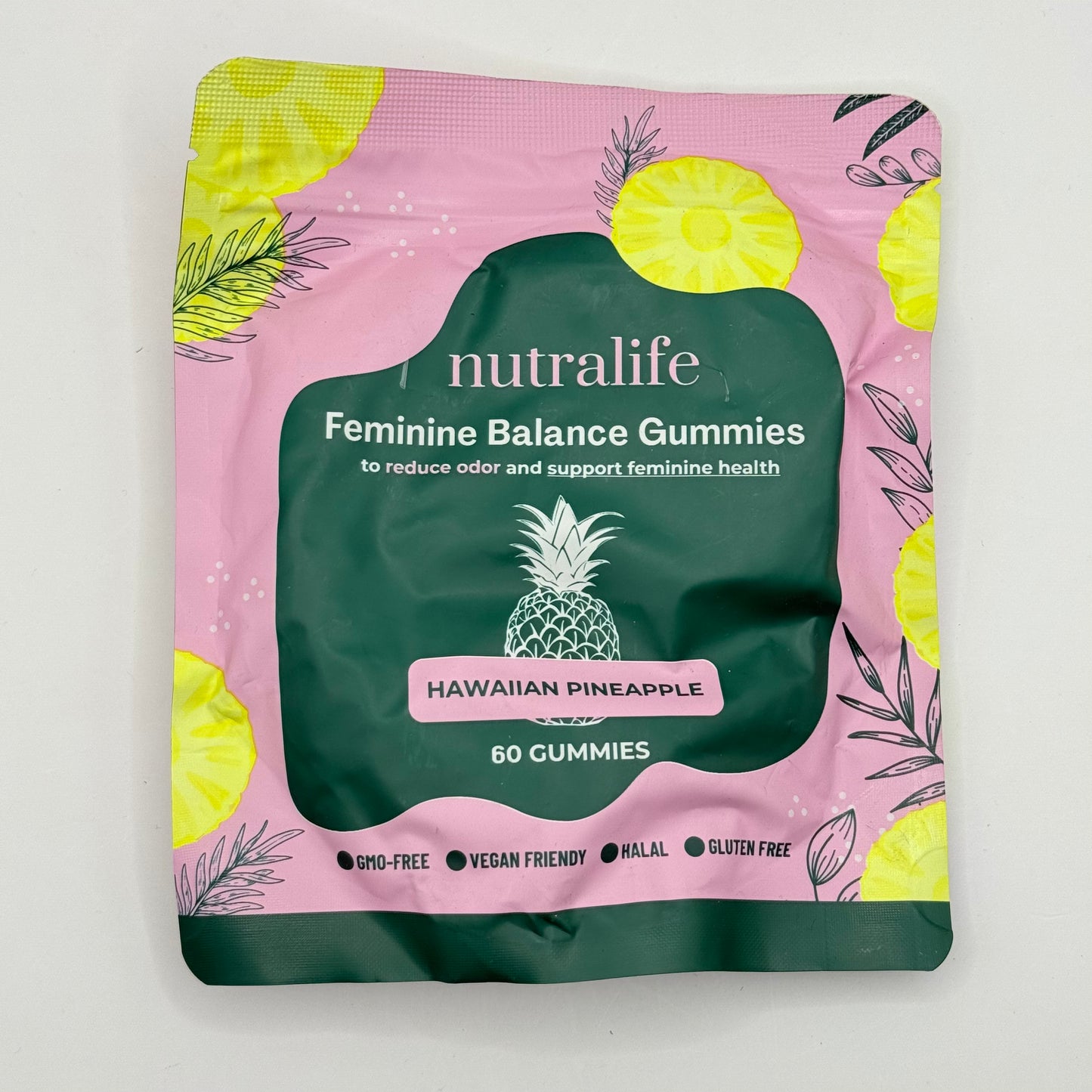 nutralife Feminine Balance Gummies - Hawaiian Pineapple (60 Gummies)
