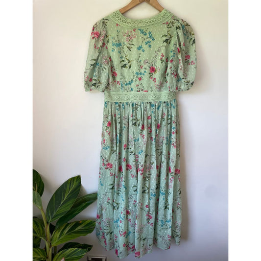 Oasis size 10 floral chiffon dress – brand new cut label - dresses bnew label cut branded clothing - clothing & fashion