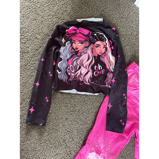 Shein kids size 6y doll top & pink pants - outfit sets baby clothing - clothing & fashion - kids - set children’s