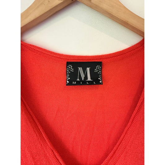 Mill size 6 orange knit mini dress - dresses condition: used - top women’s apparel