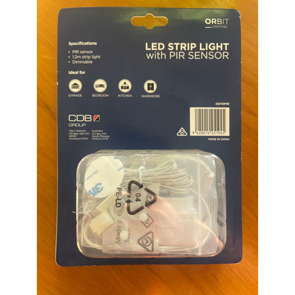 Orbit lighting led strip light with pir sensor 1.2m - cabinet light fixtures electronics & accessories electronics