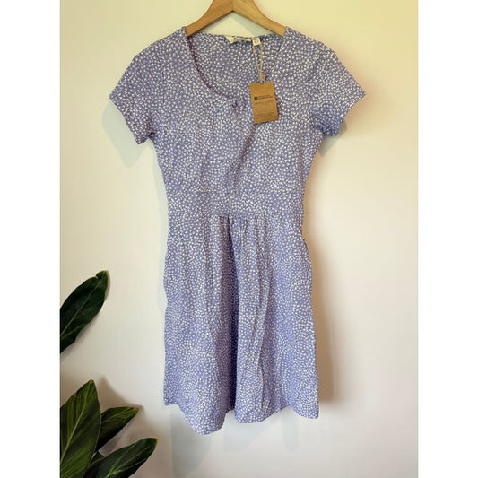 Mountain warehouse size 6 orchid print ss womens uv protective dress corn blue - dresses top women’s apparel