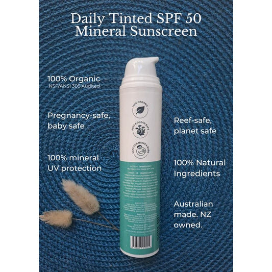 Orchard & ocean daily tinted spf50 mineral sunscreen - sunscreen health and wellness
