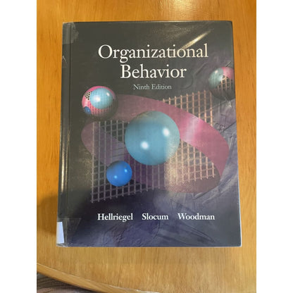Organizational behaviour: ninth edition - hellriegel / slocum / woodman - print books book - business - condition: used