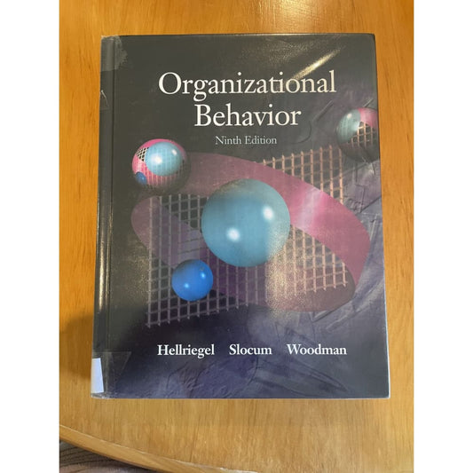 Organizational behaviour: ninth edition - hellriegel / slocum / woodman - print books book - business - condition: used