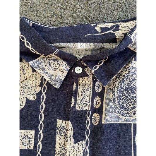Brand new shein size m linen look shirt & black shorts - m - outfit sets baby clothing - clothing & fashion - set