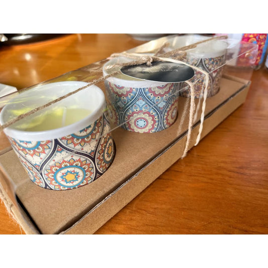 Outsidings vesper citronella 3-piece candle set multicolored - candles home&living materials