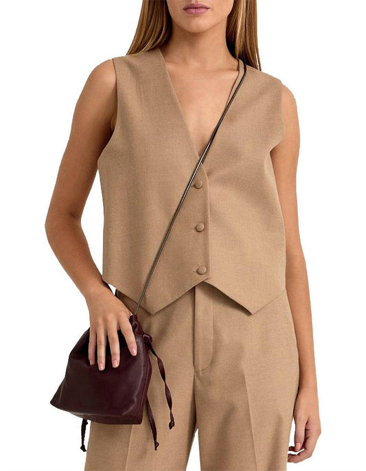 Oxford vienna eco suit vest – one size - vests top women’s apparel