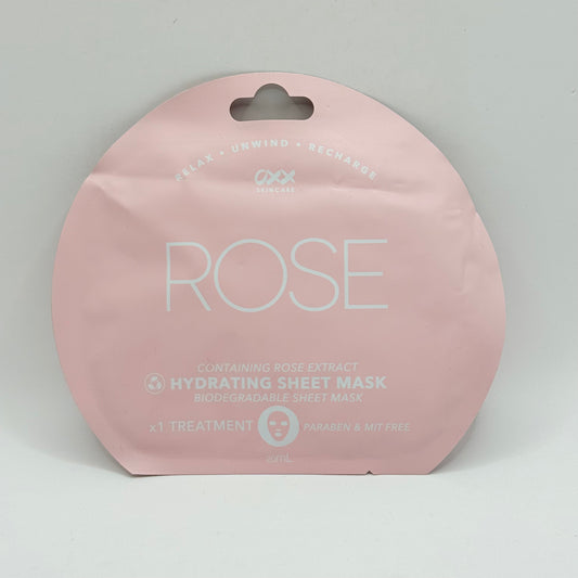 Oxx skincare rose hydrating sheet mask 20ml - skin care masks & peels health and wellness