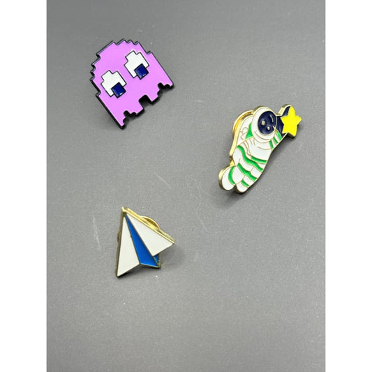 3x enamel funky pin set - brooches & lapel pins accessories women’s apparel