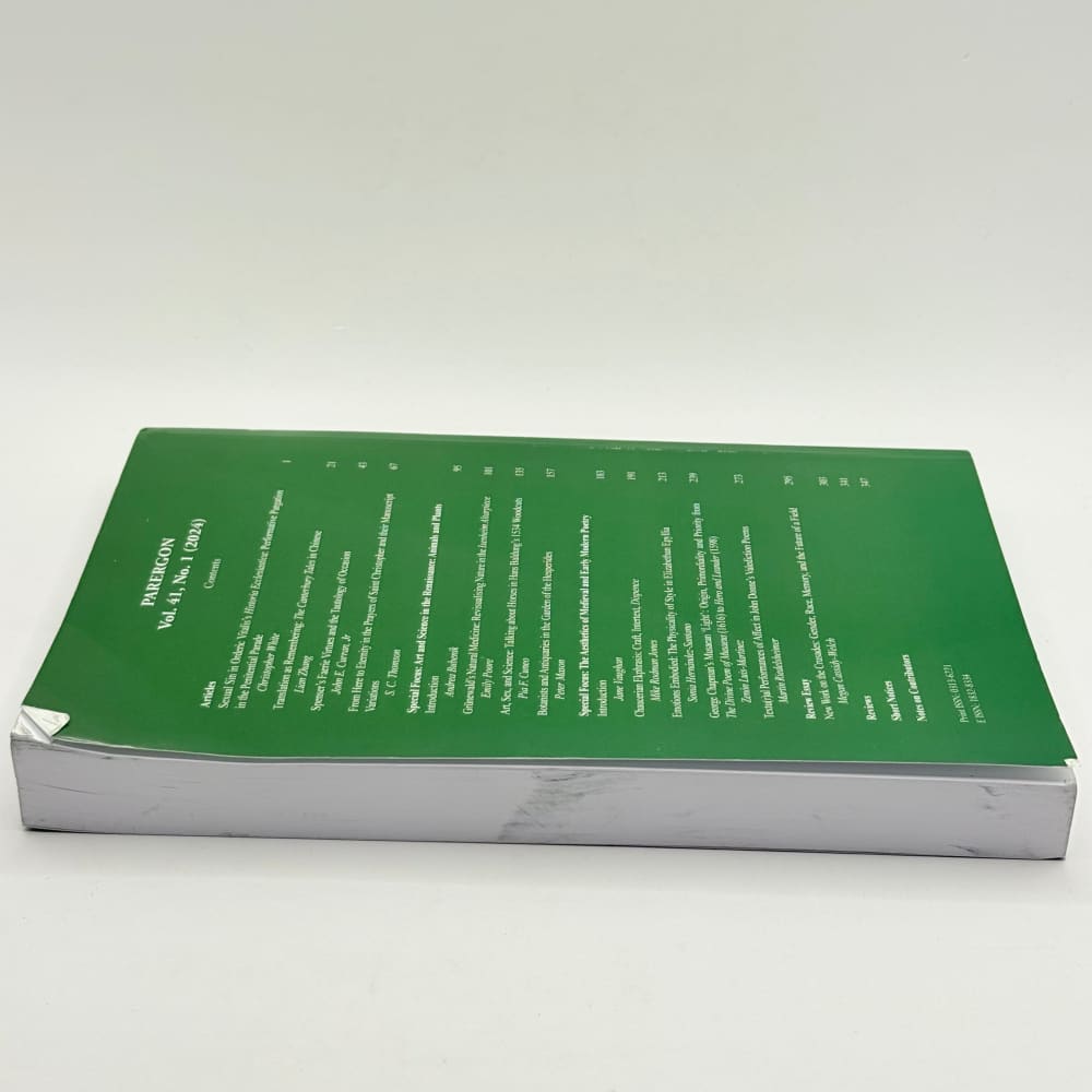 Parergon vol. 41 no. 1 (2024) - academic papers & studies what’s new printed media