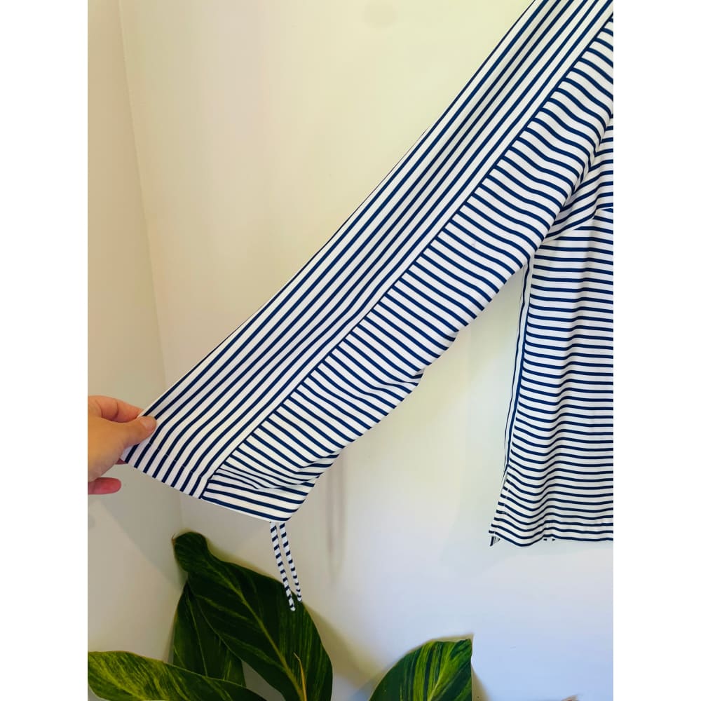 Phase eight long sleeve striped top – size 12 (cut-label small flaw) - t-shirts blouse - bnew label cut branded