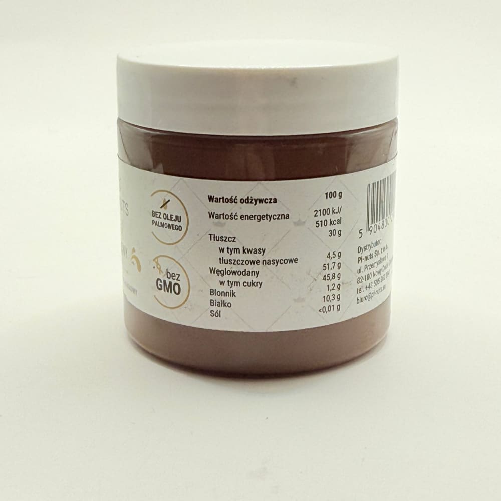 Pi-nuts król laskowy hazelnut-cocoa cream - 100g - nut butters health and wellness