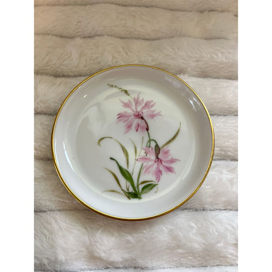 Rosenthal handmalerei by a schusten delicate floral trinket dish - decorative trays home&living materials