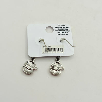 Pink poppy girl’s earrings - earrings baby accessories children’s apparel