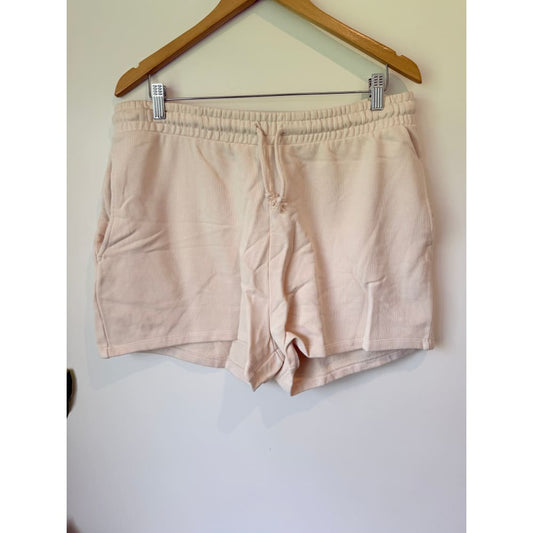 Asos design size xl unisex shorter length slim shorts in pink tint - jogger shorts bottom women’s apparel