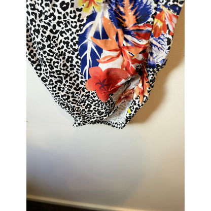 Suzannegrae size 16 women’s harem pants with floral & animal print - pants bottom - condition: used women’s apparel