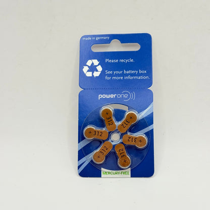 Powerone hearing aid batteries size 312 - hearing aids health and wellness