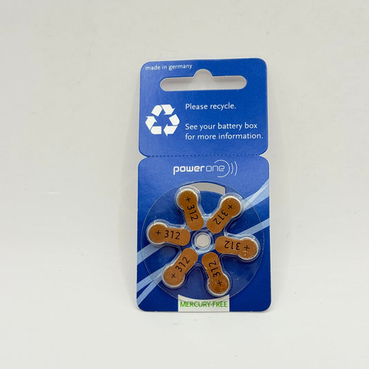 Powerone hearing aid batteries size 312 - hearing aids health and wellness