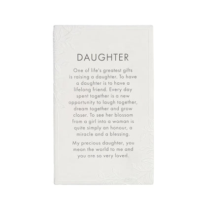 Splosh precious quote plaque - precious daughter - decorative plaques home&living materials