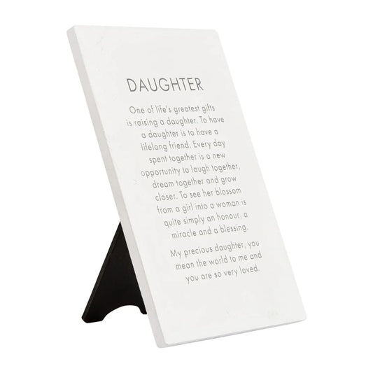 Splosh precious quote plaque - precious daughter - decorative plaques home&living materials