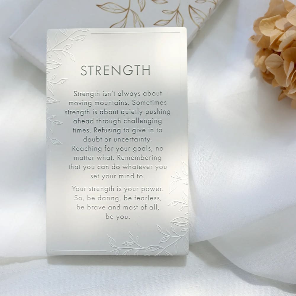Splosh precious quote plaque - strength - decorative plaques home&living materials
