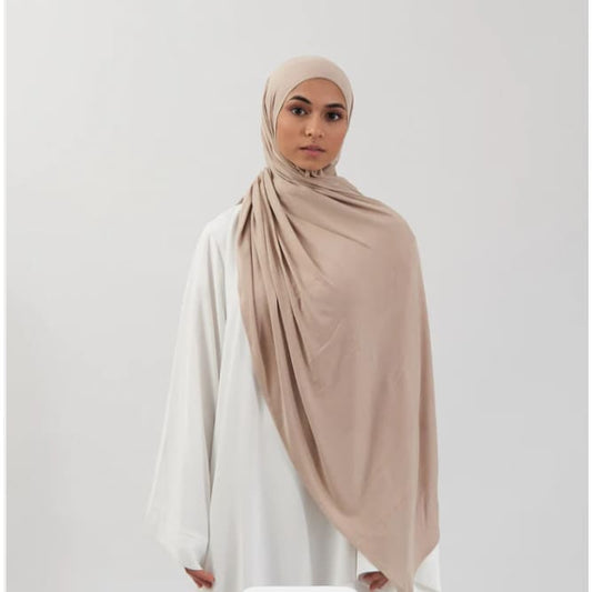 Fajr noor premium jersey hijab - neutral - scarves & shawls accessories women’s apparel