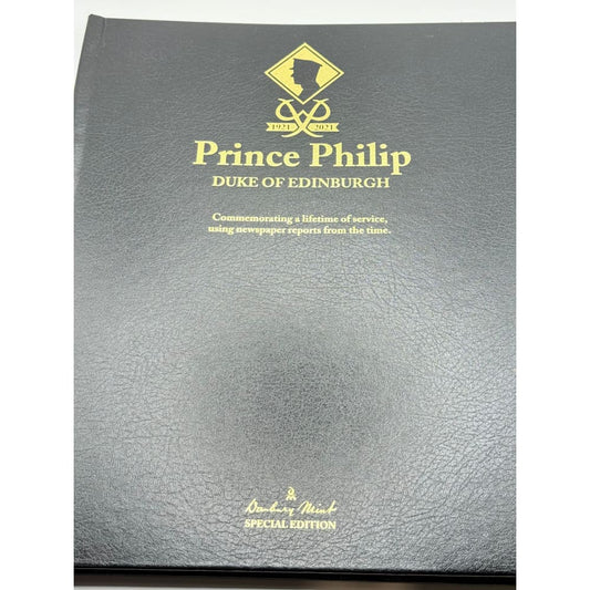 Prince philip the duke of edinburgh newspaper book by danbury mint (special edition) - print books printed media
