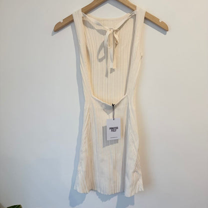 Princess polly size 6 mayok mini dress cream petite - dresses top women’s apparel