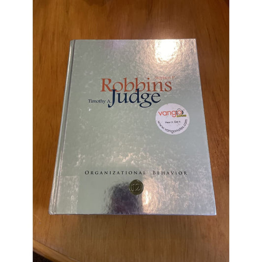 Organizational behavior 12 - robbins / judge - print books book - business - condition: used - management printed media