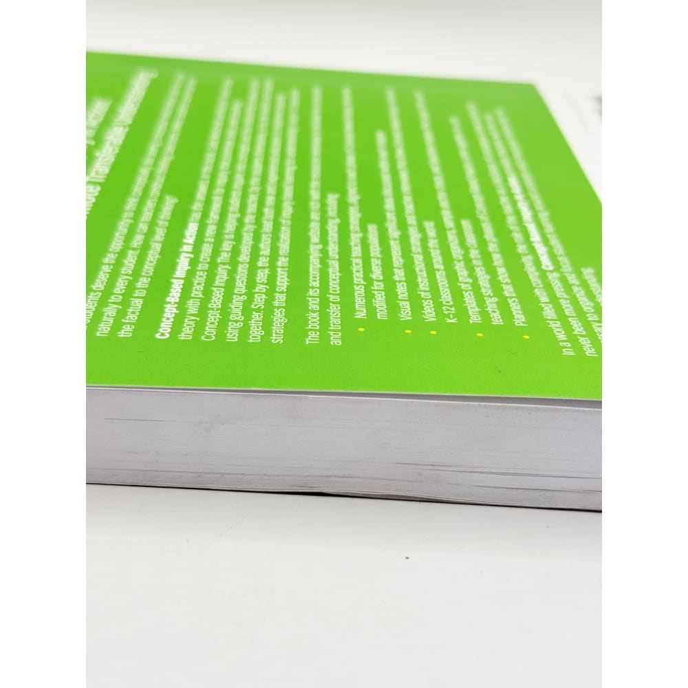 Concept-based inquiry in action by carla marschall and rachel french - print books