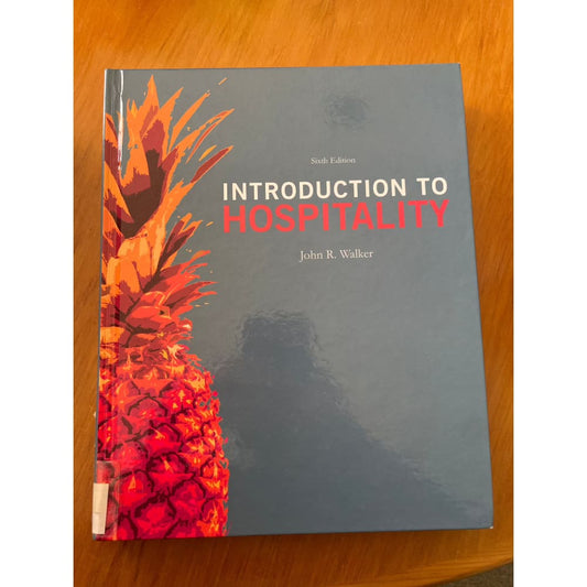 Introduction to hospitality - print books book - condition: used - hospitality printed media