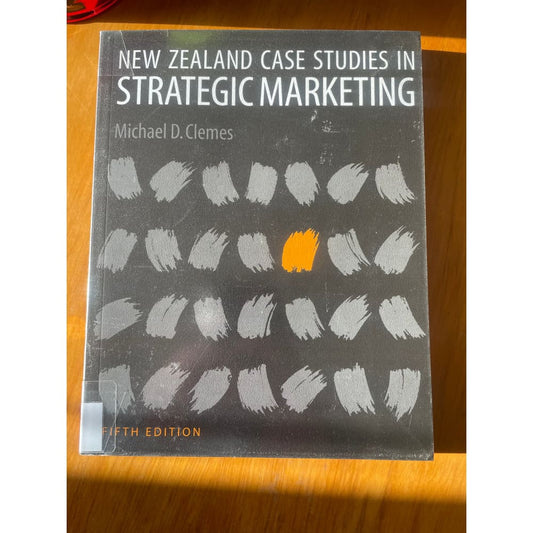 New zealand case studies in strategic marketing - michael d. Clemes - print books book - business - condition: used