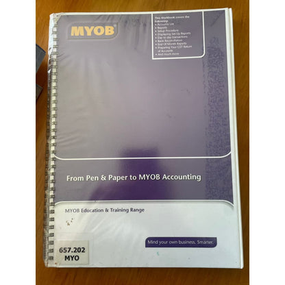 Myob from pen and paper to myob accounting - print books accounting - book - business - condition: used printed media