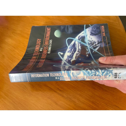 Information technology in a global business environment - print books book - condition: used - technology printed media