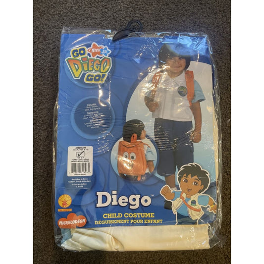 Go diego go - diego costume for age 5-7 - print books costume