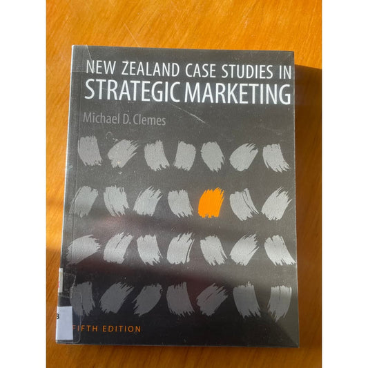 New zealand case studies in strategic marketing - michael d. Clemes - print books book - business - condition: used