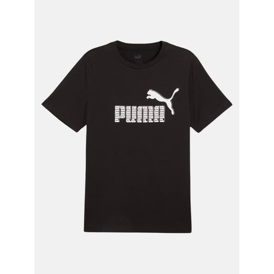 Puma graphics size s black no.1 logo tee - t-shirts tops men’s apparel