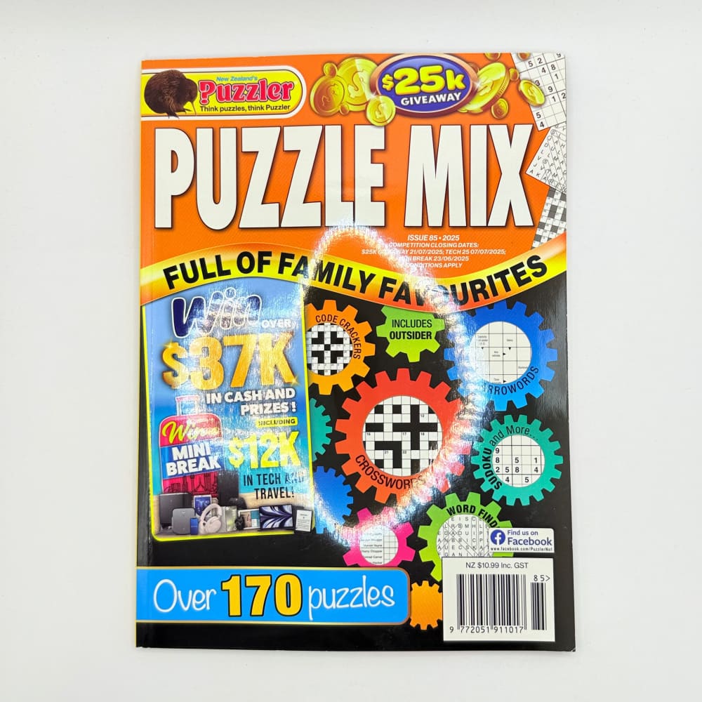 Puzzle mix magazine - issue 85 - consumer magazines printed media