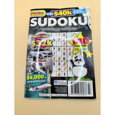 Puzzler sudoku magazine issue 247 2024 - magazines printed media
