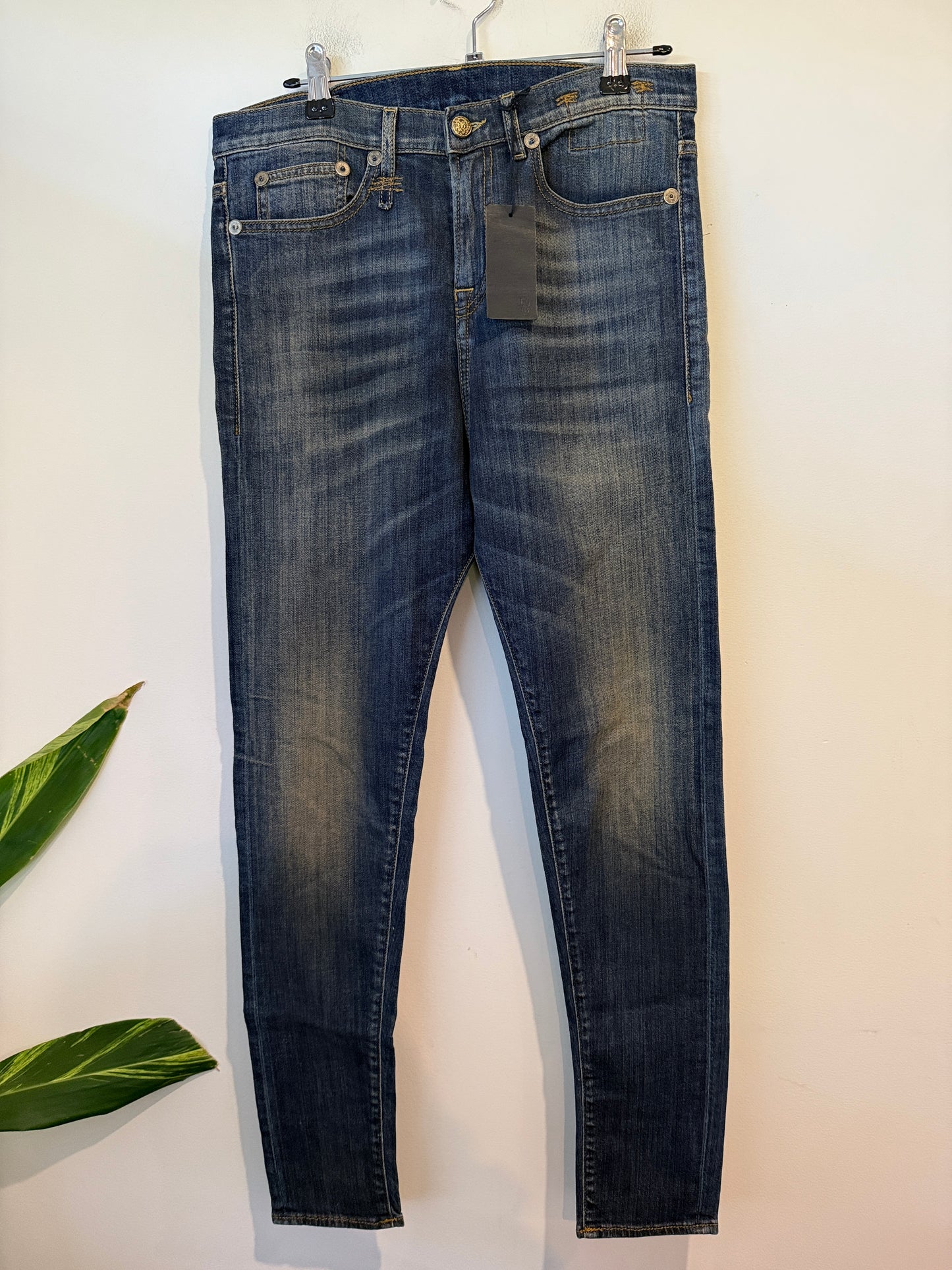 R13 Drop Shoreditch Blue jeans size 27 front view
