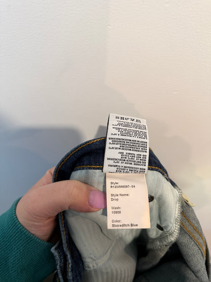 R13 Drop jeans Shoreditch Blue product label
