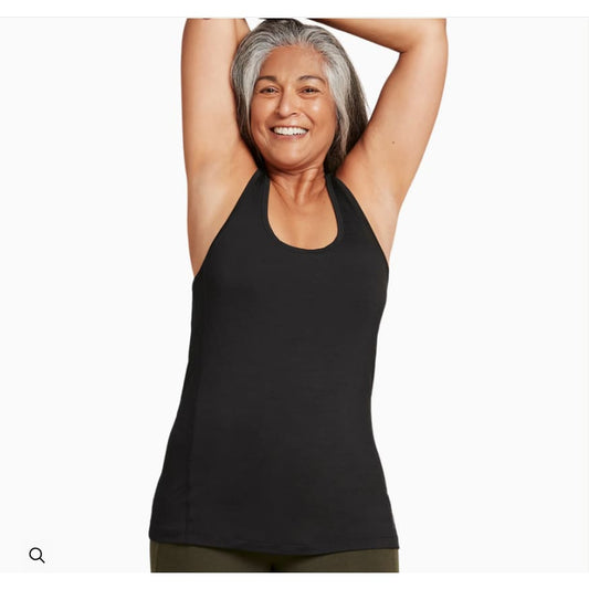 Boody active womens racer tank - black - size m - tank tops top women’s apparel