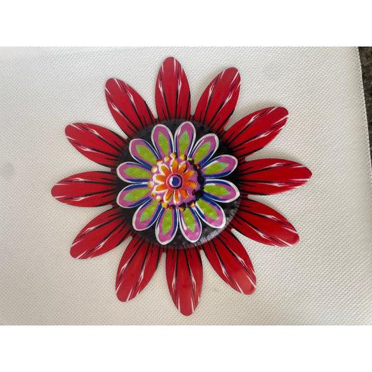 Vibrant metal flower wall decor - decorative plaques home&living materials