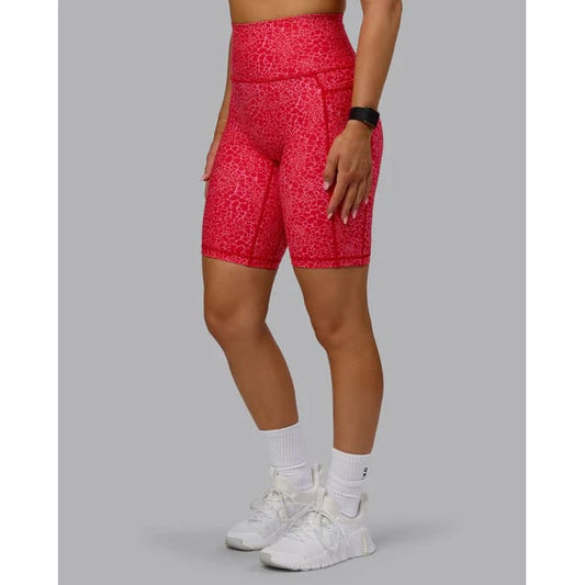 Lskd size l fusion bike short red virality - shorts special categories women’s apparel