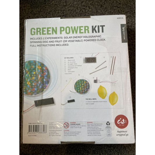 Green power kit: covert solar & chemical energy into electricity - science & exploration sets power & charging - power