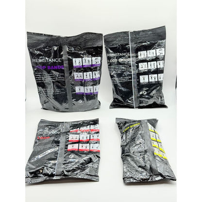 Set of 4 resistance loop bands - various resistance levels - exercise bands & loops health and wellness