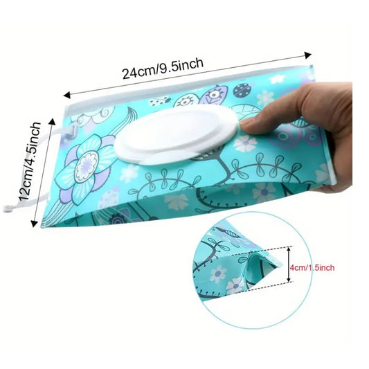 2 pack reusable purple wet wipe storage bags - baby wipe dispensers & warmers baby essentials